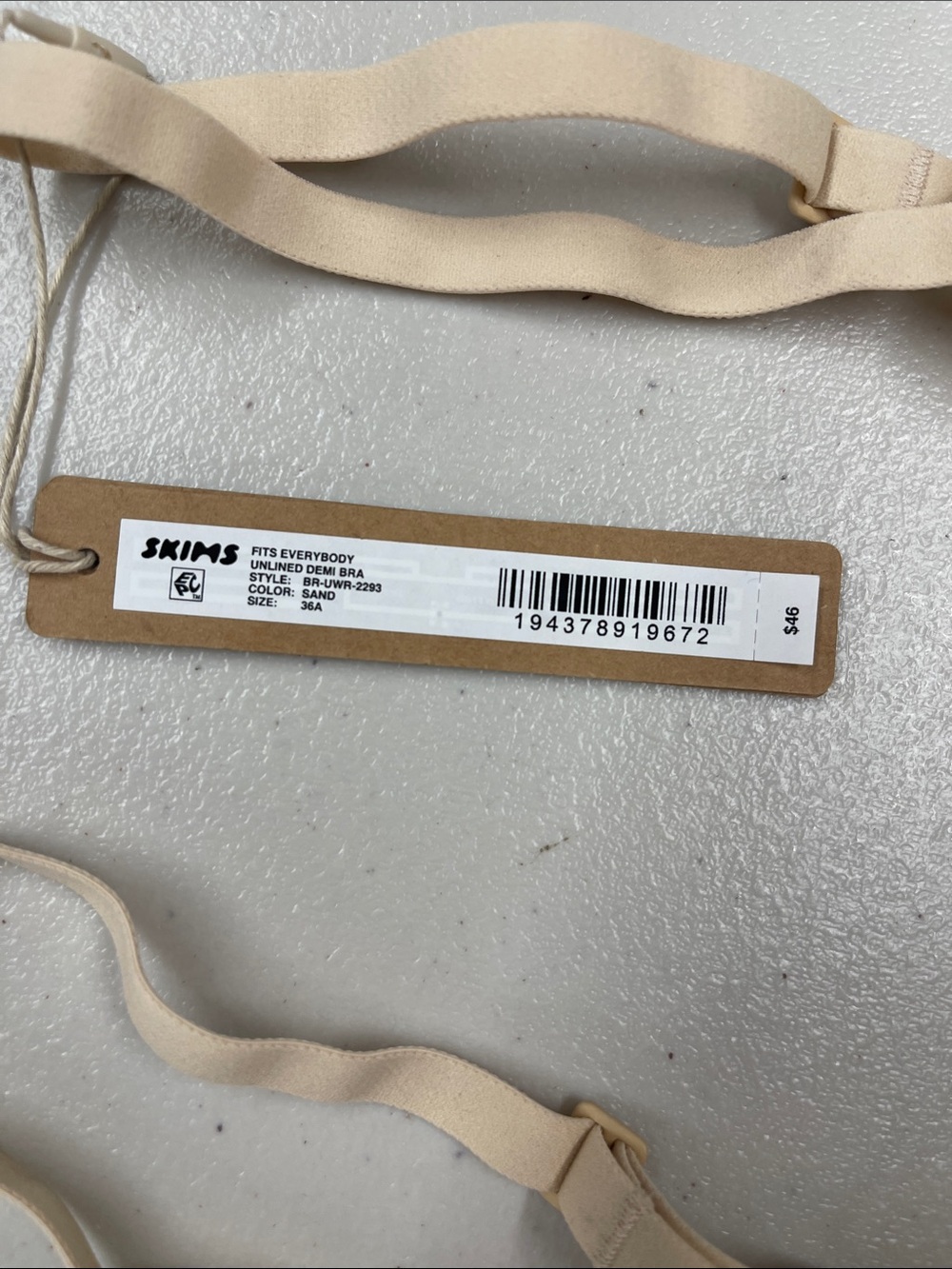 Skims Fits Everybody Unlined Demi Bra sand 32A - Picture 2 of 3